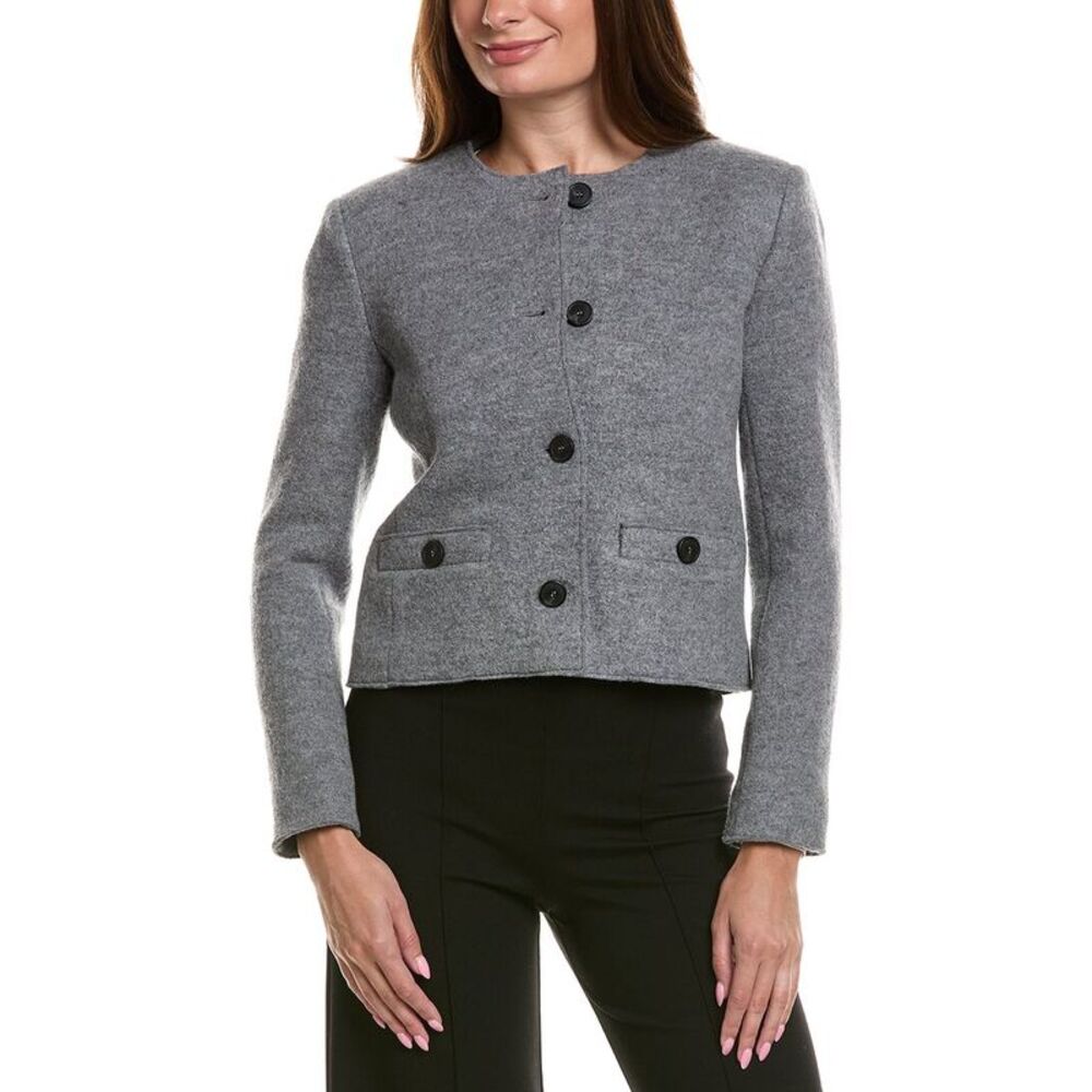 Weekend Max Mara Womens  Savona Wool Jacket, Grey